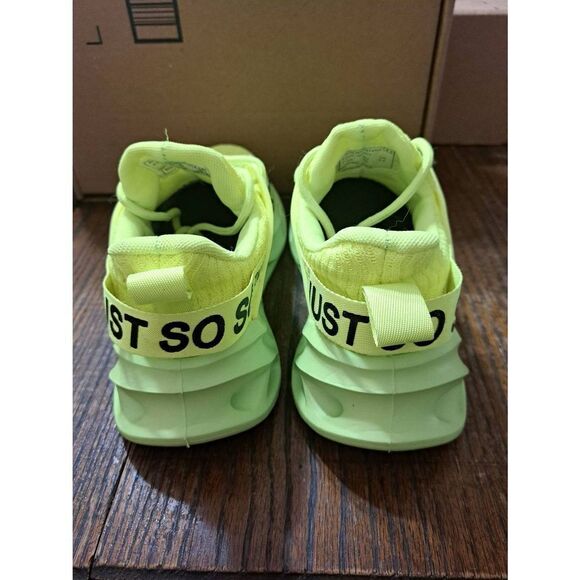 New W Size 6 M Size 4.5 Furuian Safety Green Yellow Steel Toe Shoes PPE Safety - Picture 9 of 12
